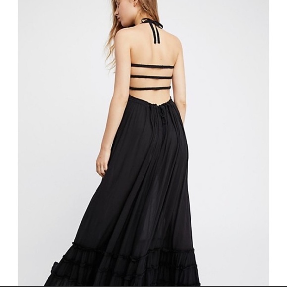 Free People Extratropical Maxi Dress Small Black - Picture 4 of 14